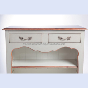 Meubles - Série de placards pour enfants 2006 sans portes, avec 4 étagères et 2 tiroirs, en bois d'acajou avec une finition soignée - Product Image 2