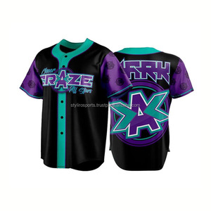 Jersey de béisbol americano personalizado para hombre de alta calidad, ropa deportiva personalizada, nombre, número, uniforme de béisbol cosido impreso personalizado - Product Image 2