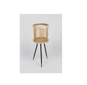 Best Selling Metal Bamboo Handmade Rattan Large <b>Plant</b> Pots Planters Indoor Outdoor Garden Tall Planter Pots Rattan <b>Basket</b> - Product Image 1