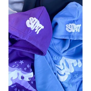 เสื้อฮู้ดผ้าคอตตอนแบบมีซิปสำหรับผู้ชายผ้าฟรีซเทอร์รี่พิมพ์ลายโลโก้ตามสั่งตามอุณหภูมิ - Product Image 3