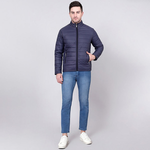 Nardon Apparel Chaqueta acolchada de algodón con capucha cálida de invierno para hombre con cuello levantado largo personalizado con cierre de cremallera - Product Image 3