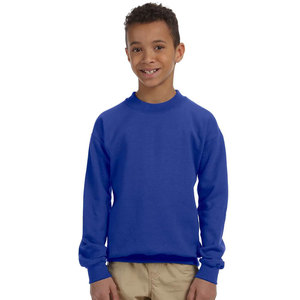 Venta al por mayor de gran tamaño para la escuela, sudadera lisa de moda para niños, Jersey holgado de algodón para jóvenes, sudadera - Product Image 4
