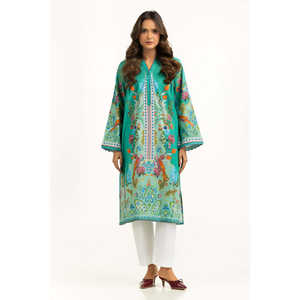 Camisa Bohemia con Estampado Cruzado y Cuello Camisero, Estampado Floral para Primavera/Verano IPS-55037 - Product Image 3