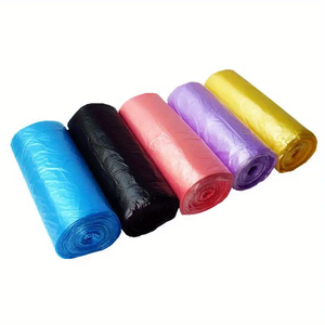 OXO Vente en gros Sacs poubelles de cuisine en plastique PEHD biodégradables jetables Conception de gousset latéral coloré Fabriqué au Vietnam - Product Image 3