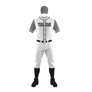 Nouvel uniforme de baseball personnalisé avec logo imprimé pour hommes, haute qualité, 100 % polyester, séchage rapide, respirant, couleur unie, MOQ 30 ensembles - Product Image 4