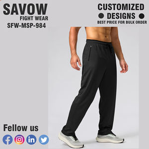 กางเกงผ้ายืดเข้ารูปสำหรับผู้ชายผ้าคอตตอนผสมกับตัวสอดเอวยางยืดและกระเป๋าที่มองไม่เห็นสำหรับสไตล์และใส่สบาย - Product Image 3