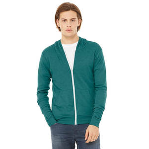 เสื้อฮู้ด truyal BLUE ชายหญิงซิปเต็มเต็มซิปน้ำหนักเบาเสื้อมีฮู้ดผ้าเจอร์ซีย์กำหนดเองเสื้อมีฮู้ดแบบเรียบซิปแนวสตรีท - Product Image 4