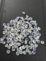 Opale bleue naturelle de haute qualité, taille brillant ronde, pierre précieuse lâche avec jeu de couleurs pour la fabrication de bijoux