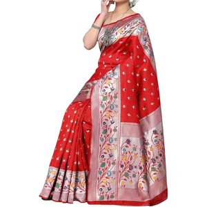 Saree doux à la mode pour femmes, respirant, coupe ajustée avec matériau pur pour une vie et des fêtes simples - Product Image 2