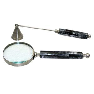 Artesanía India Ojo de cristal Venta al por mayor Aspecto vintage Metal de alta calidad Diseño antiguo Nuevo diseño 2025 Lupa Color bronce - Product Image 1