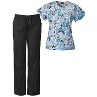 Uniforme médical imprimé par sublimation Ensemble de blouses pour femmes Blouses douces et extensibles Soins infirmiers Service de santé Blouses d'hôpital d'été