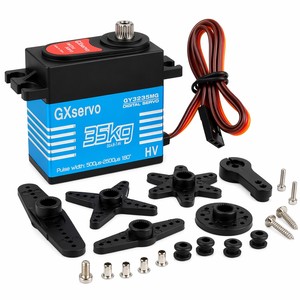 Servomoteur numérique RC 35 kg, étanche IP65, couple élevé, engrenages en acier, boîtier métallique, 180 degrés, pour voiture RC 1/8 1/10, Crawler <span class=keywords><strong>TRX6</strong></span> - Product Image 1