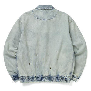 Chaqueta de diamantes de imitación personalizada para hombre 2026 Chaqueta elegante Ropa de hombre Chaquetas vaqueras con diamantes de imitación - Product Image 4