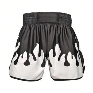 Pantalones cortos de boxeo de ajuste personalizado para hombre, tela transpirable, diseño OEM para entrenamiento, Lucha, fabricación de etiqueta privada, estiramiento lavado - Product Image 4