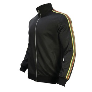 ชุดกีฬาแฟชั่นสำหรับผู้ชายสำหรับฤดูหนาวเซ็ต2ชิ้นสีดำลำลองพิมพ์ลายสไตล์ยุโรป - Product Image 4