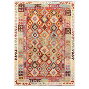 พรมอิมาโกะ ไมมาณา อัฟกานิสถาน คิลิม ขนาด 287 x 204 ซม. พรมปูพื้นแบบดั้งเดิมและชุด - Product Image 1