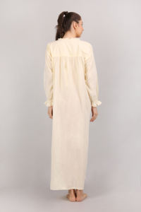 Robe de nuit et costume de nuit en coton pour femmes de qualité supérieure vêtements de nuit de nuit respirants et lisses pour acheteurs en gros - Product Image 6
