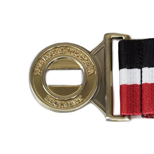 Uniforme de campo de cuero con cinturón de brocado de colores sólidos OEM con hebilla para venta al por mayor - Product Image 1