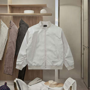 Chaqueta informal con cremallera y cuello redondo, logotipo frontal antibacteriano para hombres y mujeres, ropa de trabajo funcional para exteriores de ajuste holgado, otoño - Product Image 4