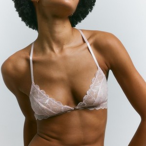 เสื้อชั้นในแฟชั่นไร้รอยต่อขนาดใหญ่พิเศษสำหรับผู้หญิงผ้าคอตตอนแบบสายคล้องคอไขว้ด้านหลังมีโลโก้100% - Product Image 2