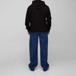 100% Cotton 380 Gsm Loose <b>Fit</b> Kangaroo Pocket Pullover <b>Jumper</b> Hoodie Custom Logo DTG Printed Winter Style Hooded Collar Solid - Product Image 5