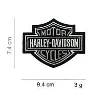 Patch brodé thermocollant vintage pour moto, en toile, PVC et feutre non tissé, avec délai de livraison d'échantillon de 7 jours pour les chapeaux
