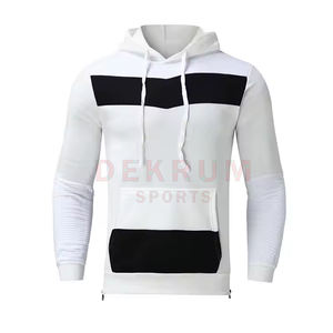 Survêtement d'hiver à capuche pour homme à bas prix, 100 % coton, sur mesure, couleur unie, respirant, écologique - Product Image 3