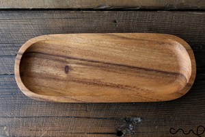 ถาดเสิร์ฟทรงรีทำจากไม้ไผ่ งานฝีมือสวยงาม เป็นมิตรกับสิ่งแวดล้อม ยี่ห้อ NSE สำหรับงานเลี้ยงอาหาร งานสังสรรค์ ราคาขายส่ง อินเดีย - Product Image 4