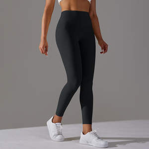 Nouveauté Leggings de sport pour femmes à taille haute avec logo personnalisé Leggings de yoga à taille élastique avec effet push-up - Product Image 5