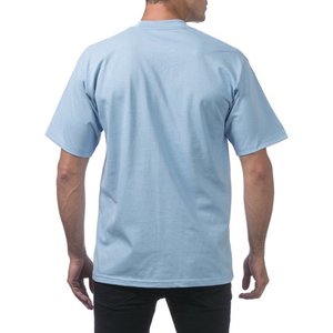100% algodón pesado camiseta verano color sólido 230 G hombres blanco casual todo-fósforo cuello redondo otoño hombro manga corta - Product Image 3