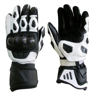 Gants de moto en cuir Doigt complet Gants de course Moto Motocross Équitation - Product Image 2