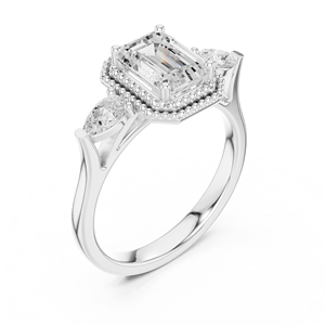 Anillo de Compromiso Twilight Jewels de Oro de 18K con Diamante Cultivado en Laboratorio, Corte Brillante Redondo, Estilo Étnico para Mujer - Product Image 4