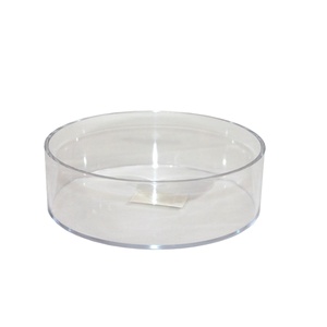 Plateau en acrylique transparent avec insert en papier, plateau de service en acrylique transparent avec vente - Product Image 1