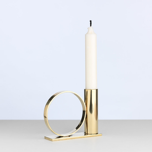 เชิงเทียนโลหะสำหรับตกแต่งบนโต๊ะรูปทรงดวงจันทร์สีทองตกแต่งตามสั่งสำหรับงานเทศกาลคริสต์มาส - Product Image 3