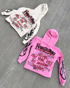 Sweat à capuche imprimé hip-hop de rue sweat à capuche polyvalent décontracté pour hommes pull personnalisé sweats à capuche imprimés graphiques logo - Product Image 4