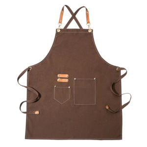 Tablier à bavette en coton Denim Vêtements de travail réutilisables imprimés BBQ pour Barista Baking Kitchen Catering Waiter Hairdresser Cleaning Etc. - Product Image 2