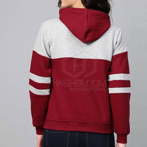 Sweats d'hiver décontractés grande taille pour femmes sweats à capuche surdimensionnés tissu tricoté respirant quantité minimale de commande bas sweats à capuche imprimés avec logo personnalisé - Product Image 4