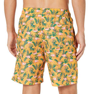Short de bain en coton pour hommes de style High Street motif solide de couleur personnalisée écologique avec logo avant quantité minimale de commande bas pour la course à pied - Product Image 3