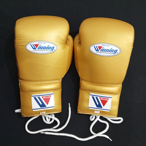 Guantes de boxeo para hombre de tacto duradero, fabricados con cuero vacuno dorado para golpes controlados, comodidad en la muñeca y trabajo progresivo. - Product Image 2