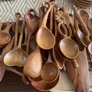 ช้อนไม้พรีเมี่ยมเครื่องใช้จากธรรมชาติแบบแฮนด์เมดของเวียดนามสำหรับรับประทานอาหารช้อนไม้สำหรับซูเปอร์มาร์เก็ตและผู้ซื้อต่างประเทศ - Product Image 1