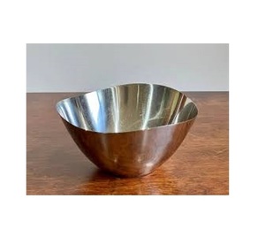 Cuencos de comida de metal de excelente calidad en tamaño y acabados de forma personalizados para la decoración del hogar de utensilios de cocina de la India - Product Image 3