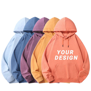 Custom 100% Cotton Winter Heavy Weight 380-500 GSM Oversized <b>Pullover</b> Hoodie with Drop Shoulder - Product Image 2