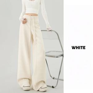 Pantalons de yoga pour femmes, taille haute, mi-taille, jambes larges, pantalons de sport pour activités de plein air, pilates, gym, course à pied - Product Image 1