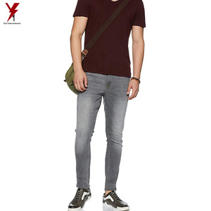 Custom Design Loose Fit <b>Jeans</b> Male Female Denim Pants Men Hot Sale <b>Jeans</b> Young Men Cotton <b>Elastic</b> Pant - Product Image 4