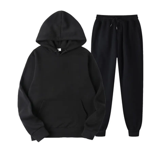 Chándal con jersey de media cremallera y pantalones de Jogger Chándal con puños elásticos Pantalones de Jogger y Sudadera con capucha - Product Image 1