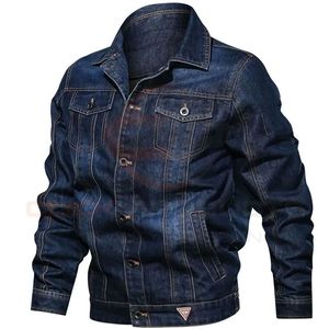 Top Qualité Personnalisé Décontracté Hommes Déchiré Biker Style Classique Mince À Manches Longues Jean Veste Vintage Bleu Denim Veste pour Hommes - Product Image 1