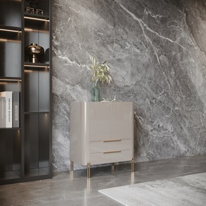 Modern Wood Side <b>Cabinet</b> for Home & Apartment Use in Living Room & Bedroom Versatile Home Furniture - Product Image 1