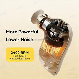 Mini pistola de masaje de bolsillo con 4 cabezales de masaje de silicona, ligera, portátil, perfecta para uso en la oficina y el hogar, masaje muscular de bajo ruido - Product Image 5