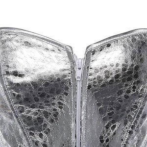 Women's Fashionable Adjustable <b>Lace</b> Fitness <b>Corset</b> Top Breathable Thin Body Shaping Shapewear Customizable Logo Private Label - Product Image 3