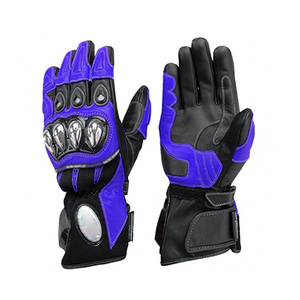 Fabricantes al por mayor Piel de cabra Guantes de carreras de motos de cuero Guantes deportivos personalizados para hombres y mujeres - Product Image 6